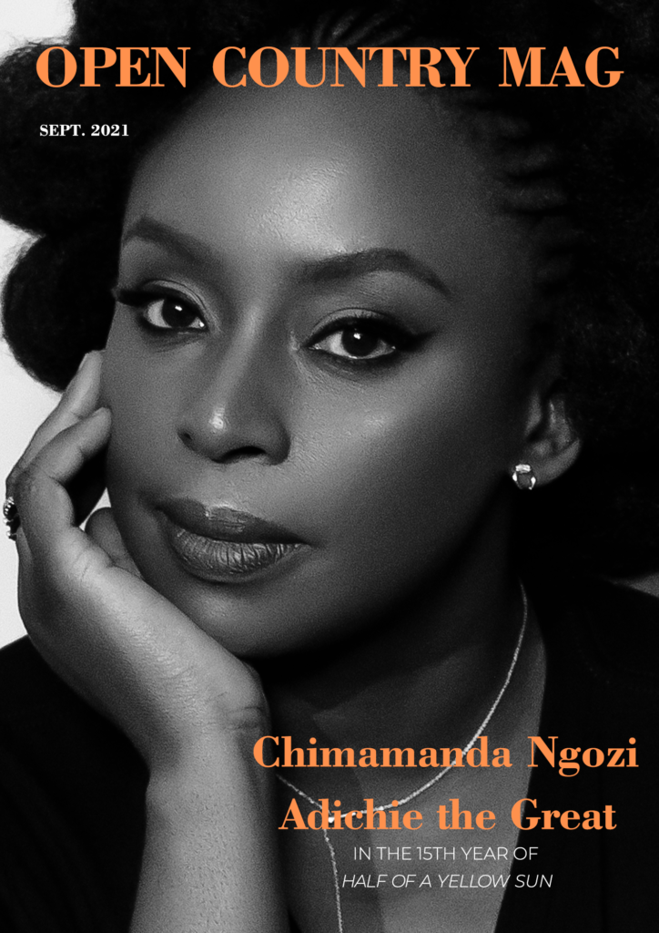 Chimamanda Ngozi Adichie Is on the September 2021 Cover of Open Country Mag. Photo by Manny Jefferson.