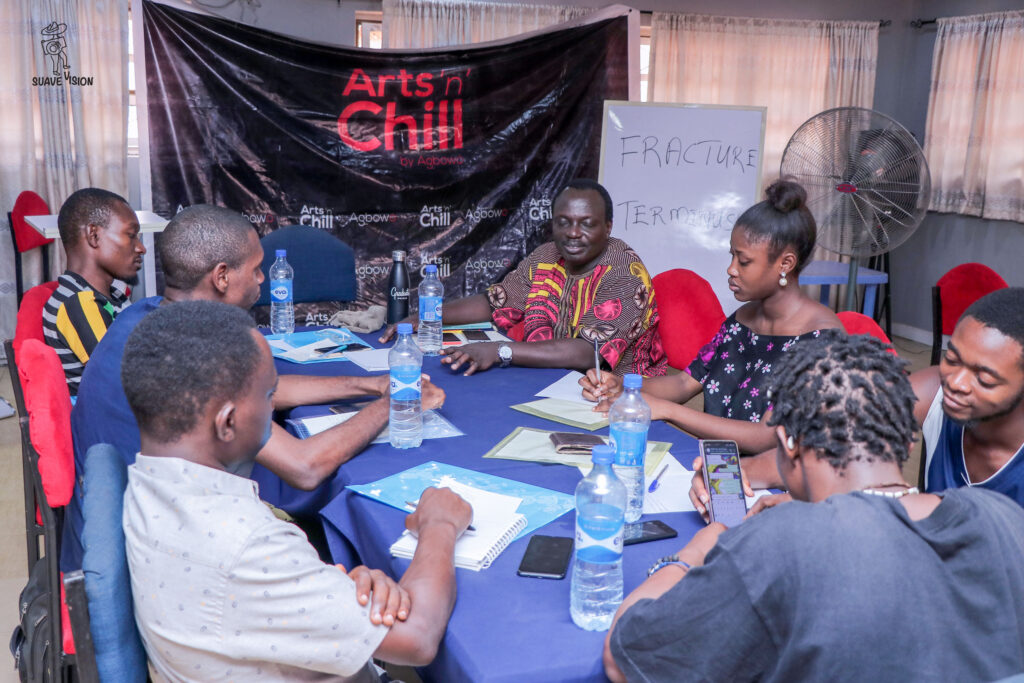 Agbowo's "Writing as a Career" Workshop with the poet Tade Ipadeola.