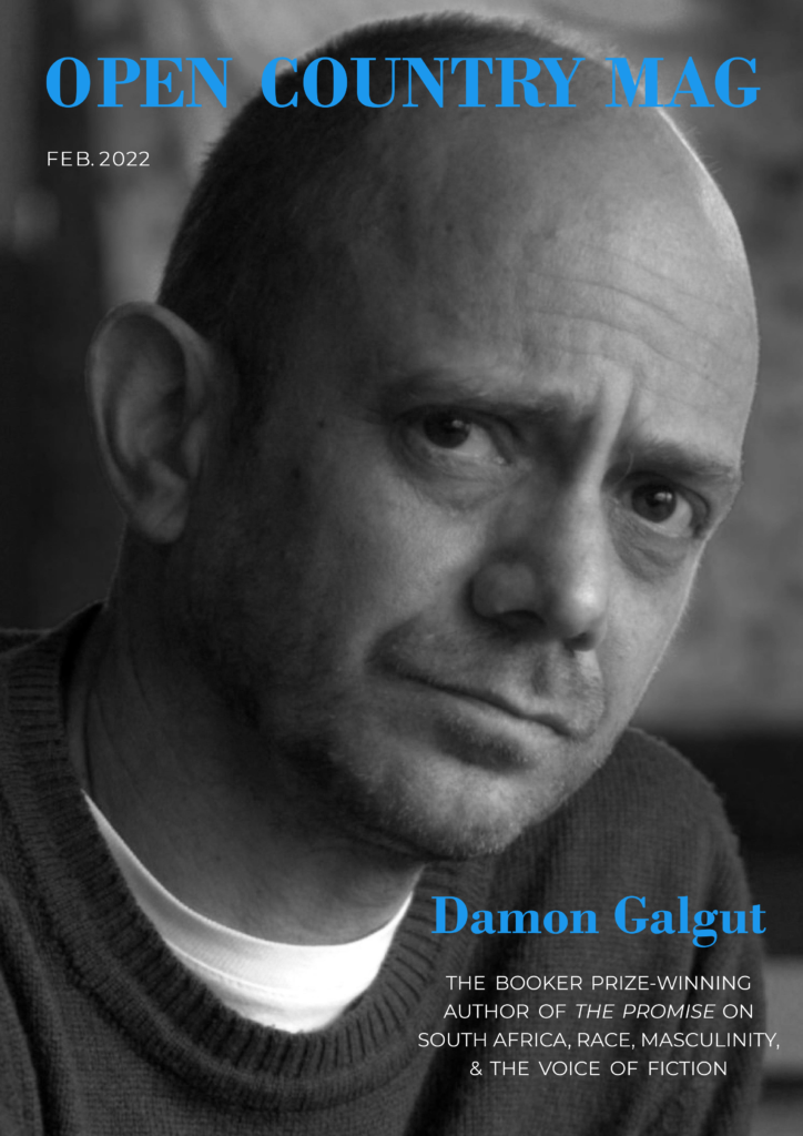 Damon Galgut Is on the February 2022 Cover of Open Country Mag