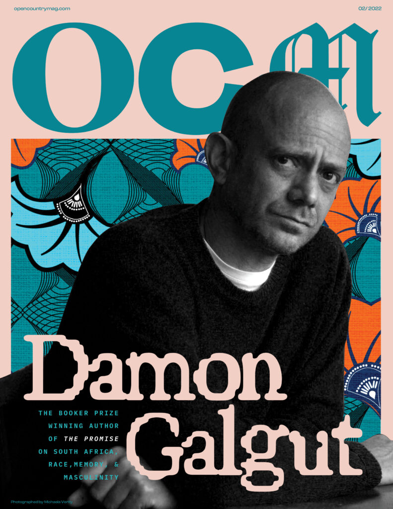 Damon Galgut Is on the Feb. 2022 Cover of Open Country Mag. Reissued Cover.