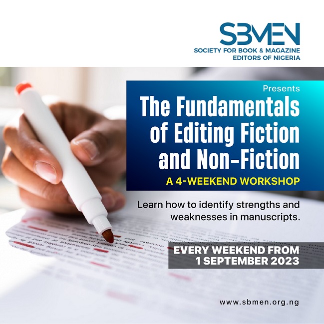 SBMEN fiction & non-fiction editing course - September 2023