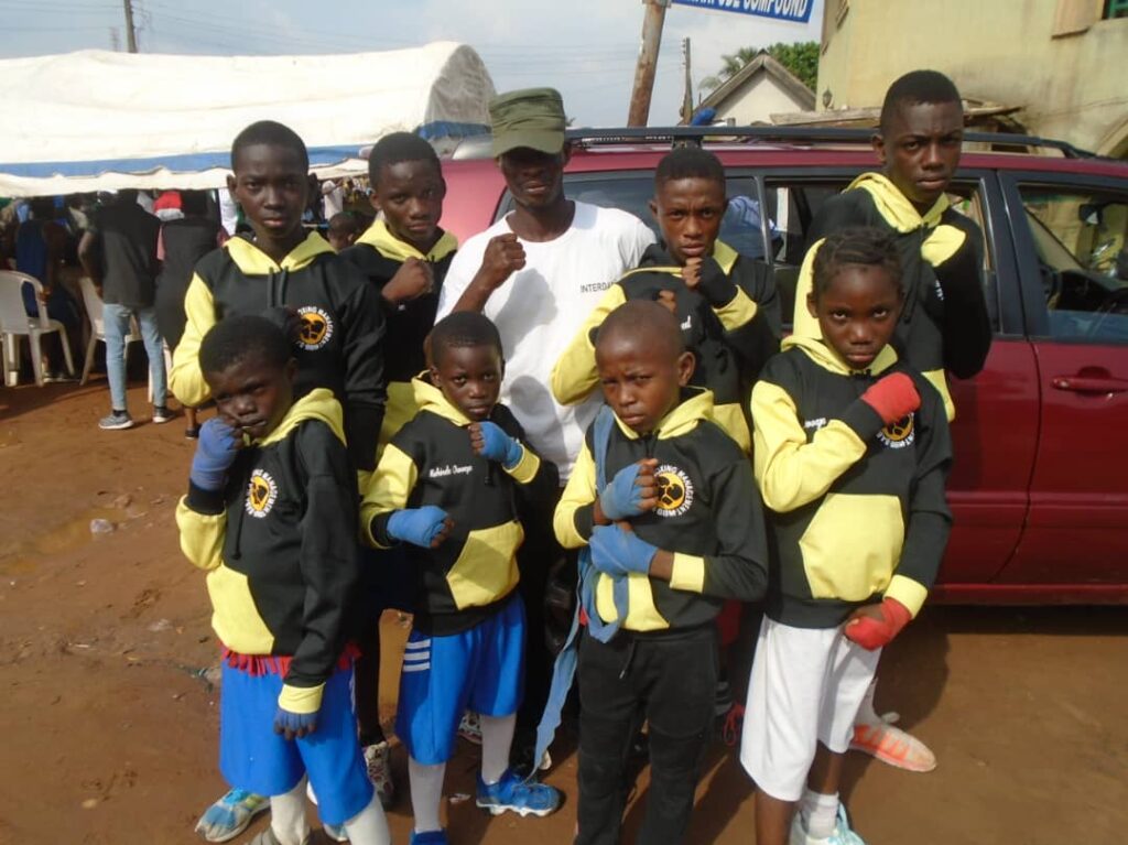 The young boxers of Tipo Boxing Academy.
