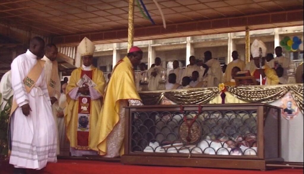 The body of the Blessed Iwene Tansi lies in Onitsha.