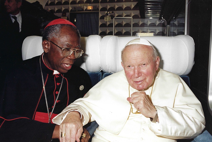 Cardinal Arinze and Pope St. John Paul II