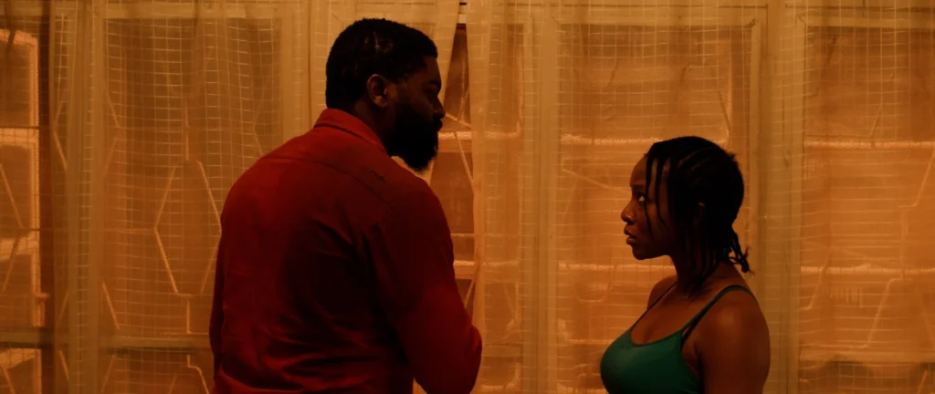 Tayo Faniran and Ini-Dinma Okojie in THE FIRE AND THE MOTH.