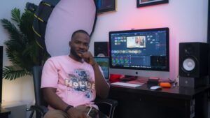 Nollywood film editor Valentine Chukwuma is the industry's highest grosser. Supplied.