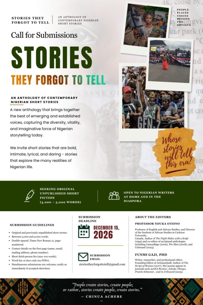Stories They Forgot to Tell: An Anthology of Nigerian Short Stories